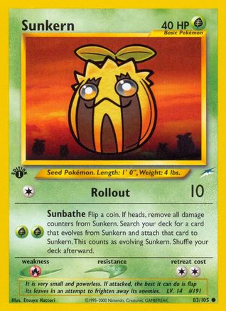 [PKM] Sunkern (83/105) [Neo Destiny 1st Edition]