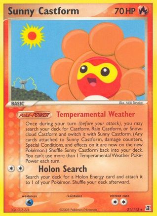 [PKM] Sunny Castform (31/113) (Stamped) [EX: Delta Species]