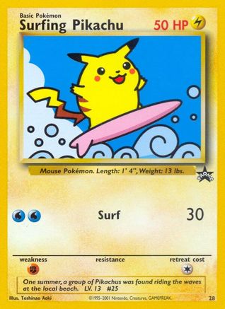[PKM] Surfing Pikachu (28) [Wizards of the Coast: Black Star Promos]