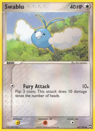 [PKM] Swablu (66/108) (Stamped) [EX: Power Keepers]