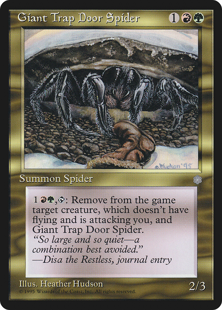 {C} Giant Trap Door Spider [Ice Age][ICE 293]