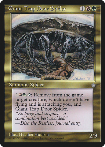 {C} Giant Trap Door Spider [Ice Age][ICE 293]