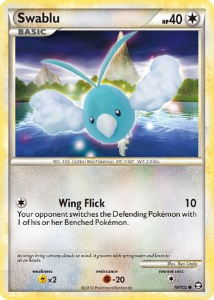 [PKM] Swablu (78/102) [HeartGold & SoulSilver: Triumphant]