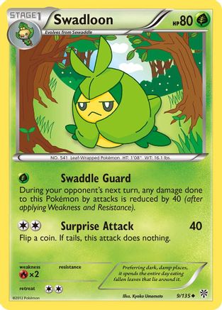 [PKM-C] Swadloon (9/135) [Black & White: Plasma Storm]
