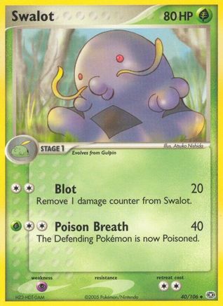 [PKM] Swalot (40/106) (Stamped) [EX: Emerald]