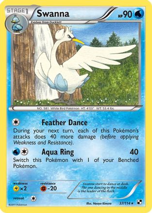 [PKM] Swanna (37/114) [Black & White: Base Set]