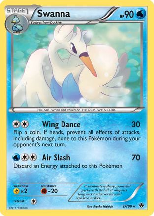 [PKM-R] Swanna (27/98) [Black & White: Emerging Powers]