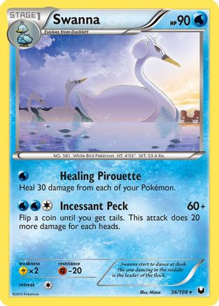 [PKM] Swanna (36/108) [Black & White: Dark Explorers]