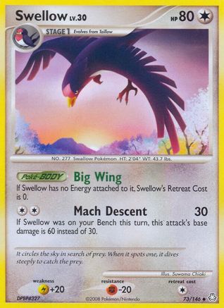 [PKM] Swellow (73/146) [Diamond & Pearl: Legends Awakened]