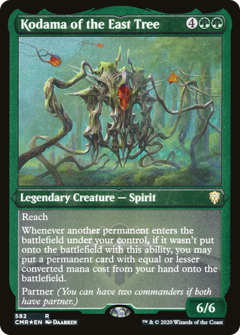 {R} Kodama of the East Tree (Etched) [Commander Legends][CMR 582]