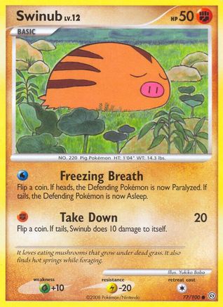 [PKM] Swinub (77/100) [Diamond & Pearl: Stormfront]