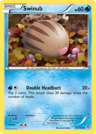 [PKM] Swinub (26/135) [Black & White: Plasma Storm]