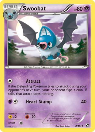 [PKM] Swoobat (51/114) [Black & White: Base Set]