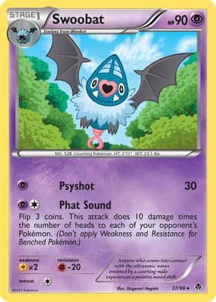 [PKM] Swoobat (37/98) [Black & White: Emerging Powers]