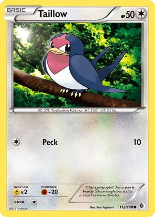 [PKM-C] Taillow (112/149) [Black & White: Boundaries Crossed]