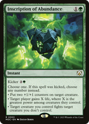 {R} Inscription of Abundance [March of the Machine Commander][MOC 303]