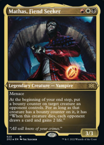 {R} Mathas, Fiend Seeker (Foil Etched) [Double Masters 2022][2X2 523]