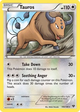 [PKM] Tauros (100/146) [XY: Base Set]