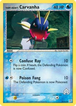 [PKM-C] Team Aqua's Carvanha (47/95) [EX: Team Magma vs Team Aqua]