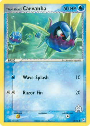 [PKM] Team Aqua's Carvanha (48/95) [EX: Team Magma vs Team Aqua]