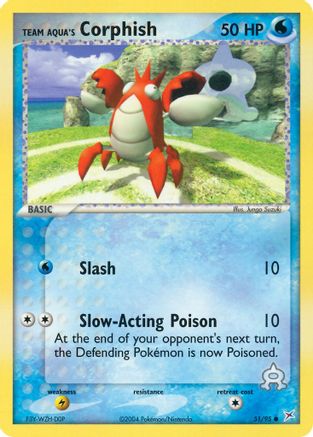 [PKM] Team Aqua's Corphish (51/95) [EX: Team Magma vs Team Aqua]