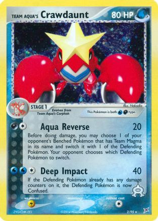 [PKM] Team Aqua's Crawdaunt (2/95) [EX: Team Magma vs Team Aqua]