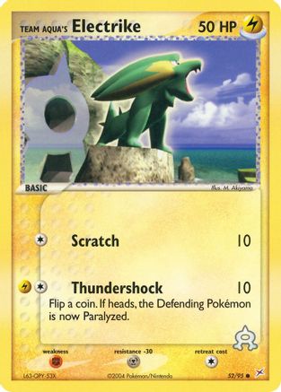 [PKM] Team Aqua's Electrike (52/95) [EX: Team Magma vs Team Aqua]
