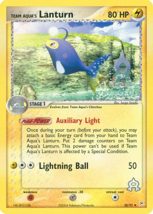 [PKM] Team Aqua's Lanturn (28/95) [EX: Team Magma vs Team Aqua]