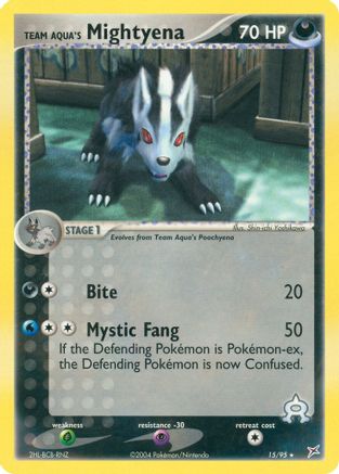 [PKM] Team Aqua's Mightyena (15/95) [EX: Team Magma vs Team Aqua]