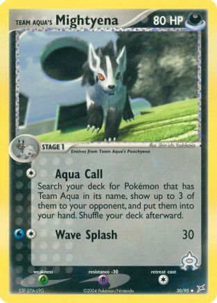 [PKM] Team Aqua's Mightyena (30/95) [EX: Team Magma vs Team Aqua]