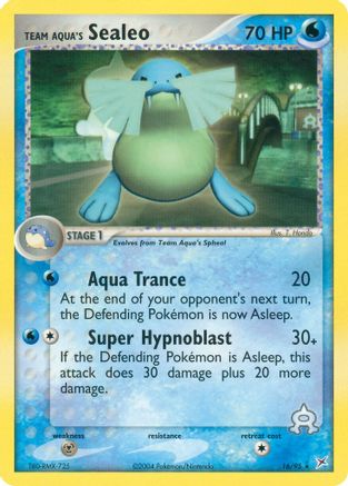 [PKM] Team Aqua's Sealeo (16/95) [EX: Team Magma vs Team Aqua]