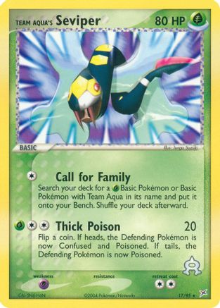 [PKM] Team Aqua's Seviper (17/95) [EX: Team Magma vs Team Aqua]