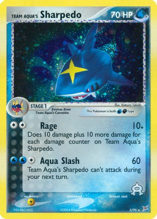 [PKM-R] Team Aqua's Sharpedo (5/95) [EX: Team Magma vs Team Aqua]