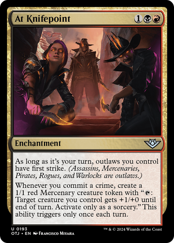 {@C} At Knifepoint [Outlaws of Thunder Junction][OTJ 193]