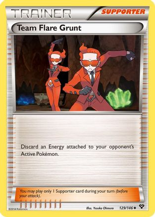 [PKM] Team Flare Grunt (129/146) [XY: Base Set]