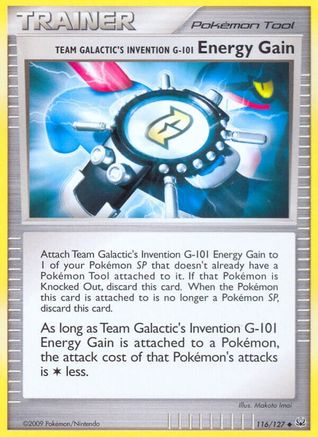 [TR] Team Galactic's Invention G-101 Energy Gain (116/127) [Platinum: Base Set]
