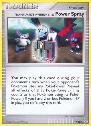 [PKM] Team Galactic's Invention G-103 Power Spray (117/127) [Platinum: Base Set]