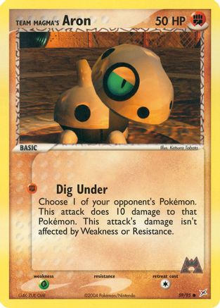 [PKM] Team Magma's Aron (59/95) [EX: Team Magma vs Team Aqua]