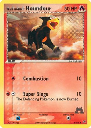 [PKM] Team Magma's Houndour (62/95) [EX: Team Magma vs Team Aqua]