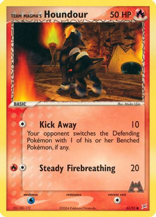[PKM] Team Magma's Houndour (63/95) [EX: Team Magma vs Team Aqua]
