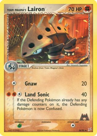 [PKM] Team Magma's Lairon (36/95) [EX: Team Magma vs Team Aqua]