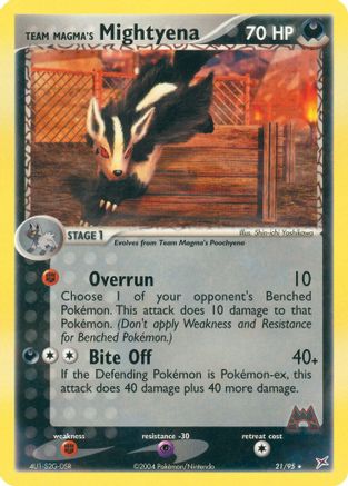 [PKM] Team Magma's Mightyena (21/95) [EX: Team Magma vs Team Aqua]