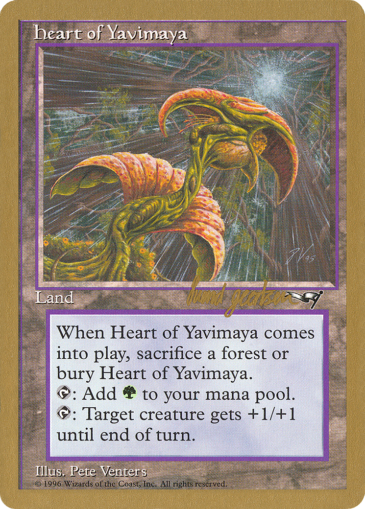 {R} Heart of Yavimaya (Svend Geertsen) [World Championship Decks 1997][GB WC97 SG138]