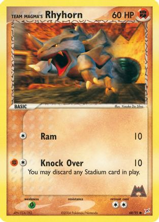 [PKM] Team Magma's Rhyhorn (68/95) [EX: Team Magma vs Team Aqua]