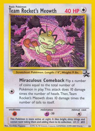 [PKM] Team Rocket's Meowth (18) [Wizards of the Coast: Black Star Promos]