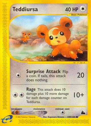 [PKM] Teddiursa (109/144) [Skyridge]