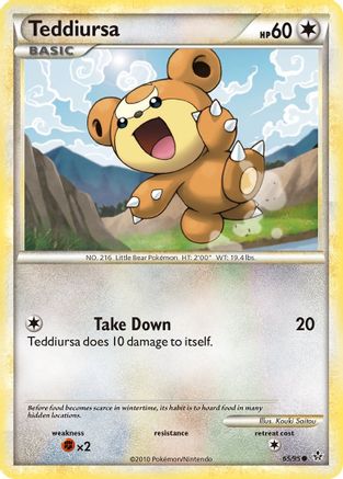 [PKM] Teddiursa (65/95) [HeartGold & SoulSilver: Unleashed]