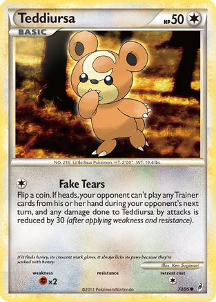 [PKM] Teddiursa (73/95) [HeartGold & SoulSilver: Call of Legends]