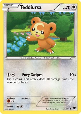 [PKM] Teddiursa (75/101) [Black & White: Plasma Blast]