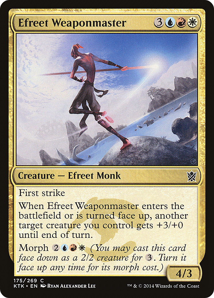 {C} Efreet Weaponmaster [Khans of Tarkir][KTK 175]